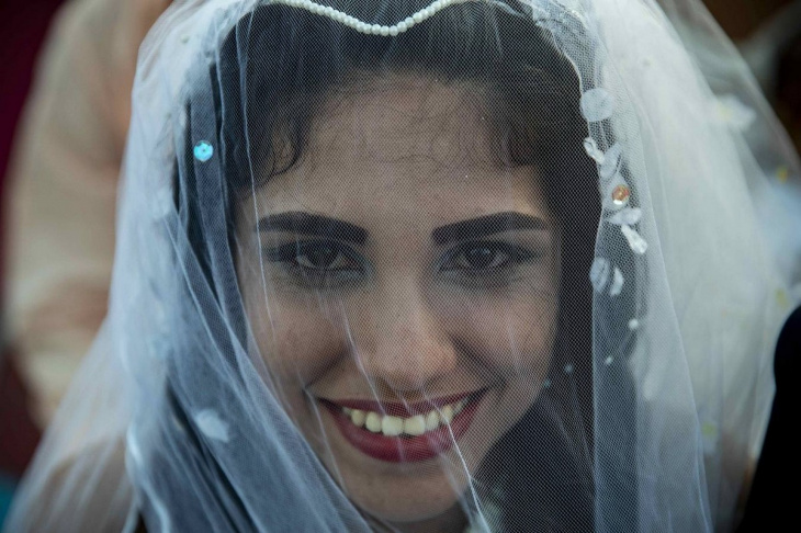 Массовая свадьба в день Святого Валентина в Никарагуа