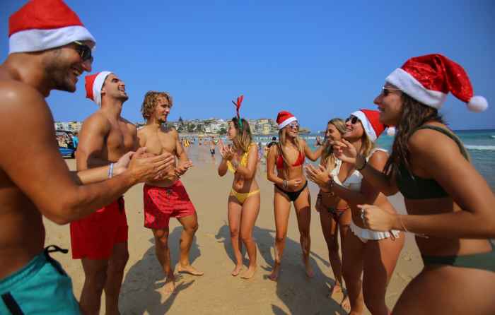 Рождество на горячих пляжах Сиднея