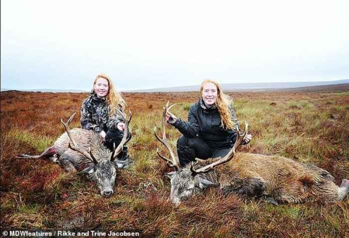 26-летние близняшки из Дании любят все, что связано с охотой