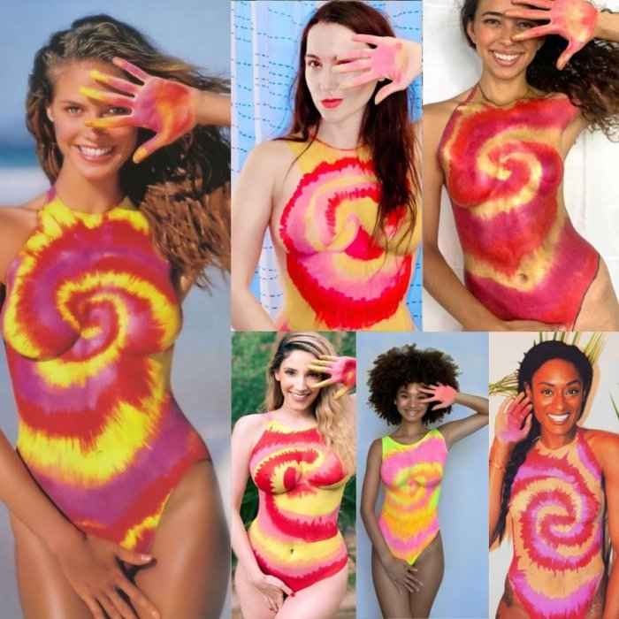 SwimsuitIconChallenge &#8212; девушки повторяют снимки моделей в бикини