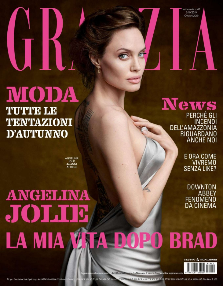 Анджелина Джоли в журнале Grazia