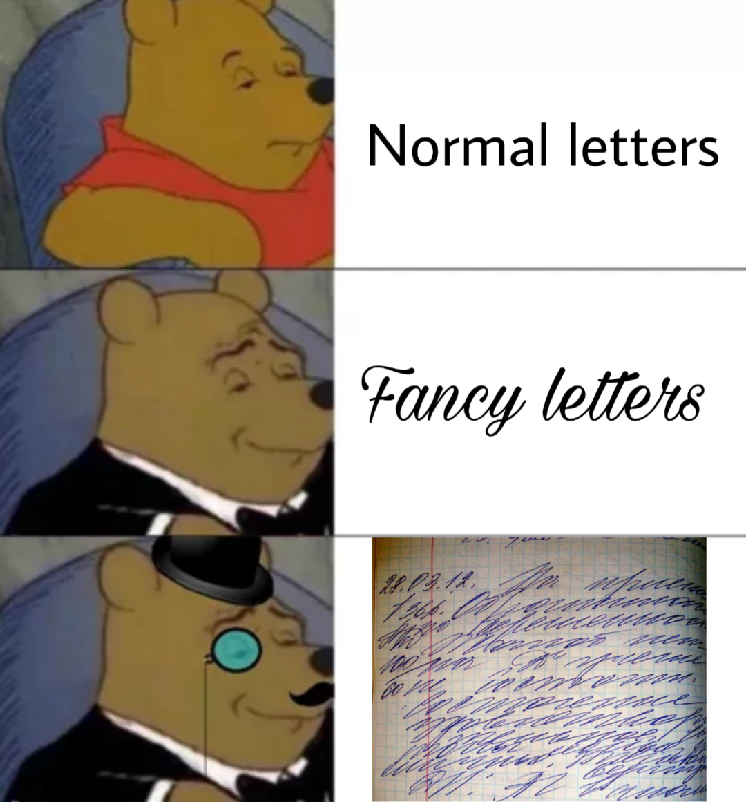 Мемы про русский почерк