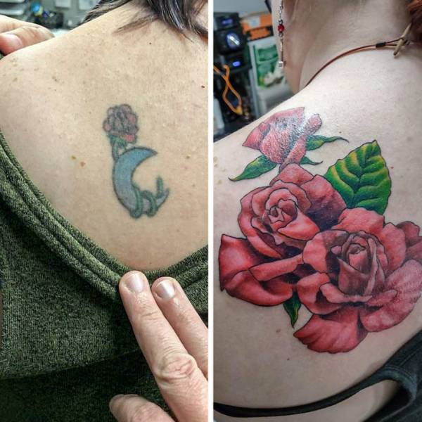 Когда неудачные татуировки получили второй шанс