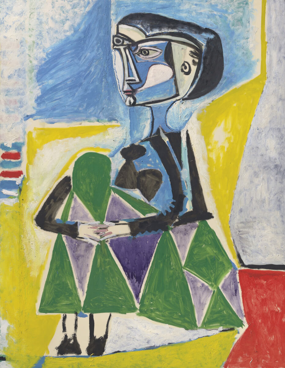 Женщина на корточках. Пабло Пикассо