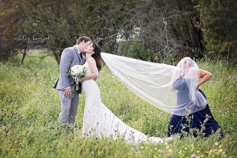 Казус на свадебной фотосессии