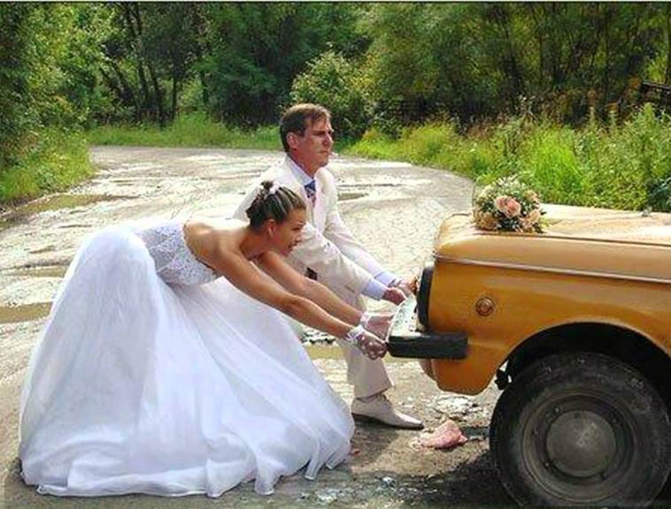 Средства передвижения для свадьбы бывают разные