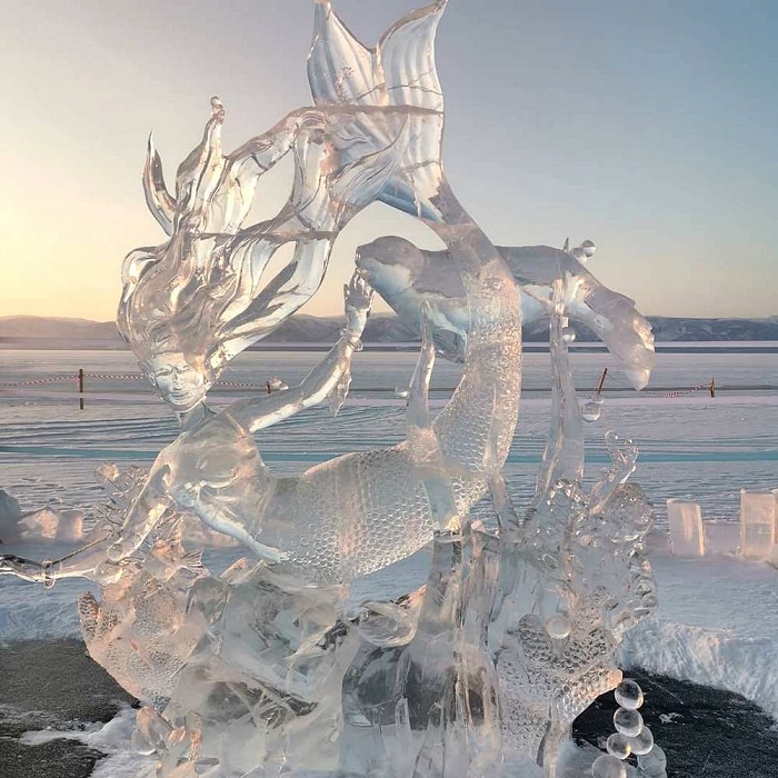 Произведения искусства из льда